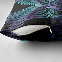 Suicide Prevention New Zealand Pillow Cover Aotearoa Maori Butterfly Mix Silver Fern LT14 - Polynesian Pride