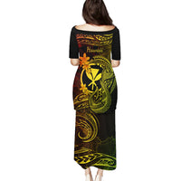 Hawaii Puletasi Fish Hook Tattoo Mix Polynesian Plumeria Reggae Version LT14 - Polynesian Pride