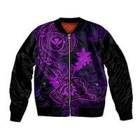 hawaii-sleeve-zip-bomber-jacket-shaka-tattoo-mix-polynesian-plumeria-purple-version