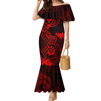 hawaii-mermaid-dress-shaka-tattoo-mix-polynesian-plumeria-red-version