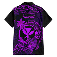 Hawaii Family Matching Tank Maxi Dress and Hawaiian Shirt Turtle Mix Polynesian Plumeria Purple Version LT14 - Polynesian Pride