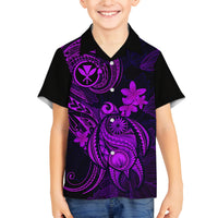 hawaii-kid-hawaiian-shirt-turtle-mix-polynesian-plumeria-purple-version