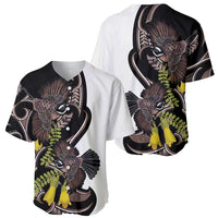 New Zealand Valentines Day Baseball Jersey Piwakawaka Lovers Maori Koru Tattoo LT14 - Polynesian Pride