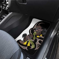 New Zealand Valentines Day Car Mats Piwakawaka Lovers Maori Koru Tattoo LT14 - Polynesian Pride