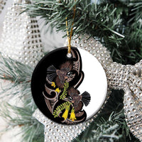 New Zealand Valentines Day Ceramic Ornament Piwakawaka Lovers Maori Koru Tattoo LT14 - Polynesian Pride