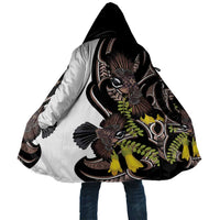 New Zealand Valentines Day Cloak Piwakawaka Lovers Maori Koru Tattoo LT14 Unisex Black - Polynesian Pride