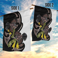 New Zealand Valentines Day Garden Flag Piwakawaka Lovers Maori Koru Tattoo LT14 - Polynesian Pride