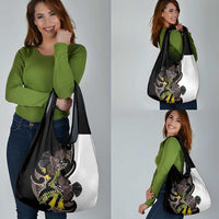 New Zealand Valentines Day Grocery Bag Piwakawaka Lovers Maori Koru Tattoo LT14 - Polynesian Pride