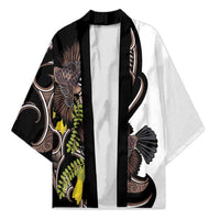 New Zealand Valentines Day Kimono Piwakawaka Lovers Maori Koru Tattoo LT14 Unisex Black - Polynesian Pride