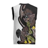 New Zealand Valentines Day Christmas Knitted V-Neck Vest Piwakawaka Lovers Maori Koru Tattoo LT14 - Polynesian Pride