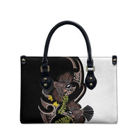 New Zealand Valentines Day Leather Bag Piwakawaka Lovers Maori Koru Tattoo LT14 - Polynesian Pride
