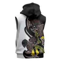 New Zealand Valentines Day Sleeveless Hoodie Piwakawaka Lovers Maori Koru Tattoo LT14 - Polynesian Pride