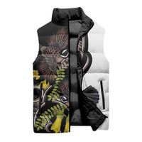 New Zealand Valentines Day Sleeveless Puffer Jacket Piwakawaka Lovers Maori Koru Tattoo LT14 - Polynesian Pride