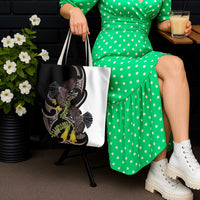 New Zealand Valentines Day Tote Bag Piwakawaka Lovers Maori Koru Tattoo LT14 - Polynesian Pride