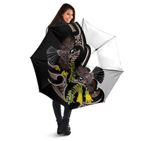 New Zealand Valentines Day Umbrella Piwakawaka Lovers Maori Koru Tattoo LT14 - Polynesian Pride