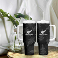 New Zealand Silver Fern Rugby Tumbler With Handle Go Aotearoa Champions World Cup LT14 - Polynesian Pride