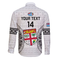Custom Fiji Rugby Family Matching Off Shoulder Short Dress and Hawaiian Shirt 2023 Go Champions World Cup Fijian Tapa Pattern LT14 - Polynesian Pride