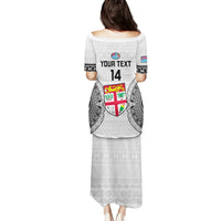 Custom Fiji Rugby Family Matching Puletasi Dress and Hawaiian Shirt 2023 Go Champions World Cup Fijian Tapa Pattern LT14 - Polynesian Pride