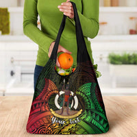 Personalised Vanuatu Family Day Grocery Bag Happy 26 December Vanuatuan Pig Tusk LT14 - Polynesian Pride