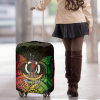 Personalised Vanuatu Family Day Luggage Cover Happy 26 December Vanuatuan Pig Tusk LT14 - Polynesian Pride