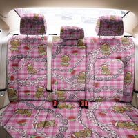 Pink Palaka Hawaii Mele Kalikimaka Back Car Seat Cover Ohia Lehua Shell Leis Funny Gingerbread Santa LT14 - Polynesian Pride
