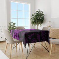 Polynesia Paisley Tablecloth Polynesian With Tropical Flowers - Purple LT14 - Polynesian Pride