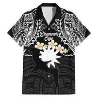 Ekamowir Omo Nauru Family Matching Mermaid Dress and Hawaiian Shirt Naoero Twelve-pointed Star Polynesian Tattoo LT14 Dad's Shirt - Short Sleeve Black - Polynesian Pride