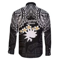 Ekamowir Omo Nauru Family Matching Tank Maxi Dress and Hawaiian Shirt Naoero Twelve-pointed Star Polynesian Tattoo LT14 - Polynesian Pride