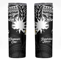 Ekamowir Omo Nauru Skinny Tumbler Naoero Twelve-pointed Star Polynesian Tattoo LT14 Black - Polynesian Pride