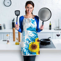 New Zealand Autism Awareness Month Apron Takiwatanga Maori Lizard With Sunflower LT14 - Polynesian Pride