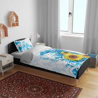 New Zealand Autism Awareness Month Bedding Set Takiwatanga Maori Lizard With Sunflower LT14 - Polynesian Pride