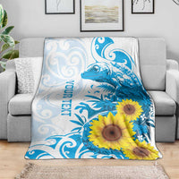 New Zealand Autism Awareness Month Blanket Takiwatanga Maori Lizard With Sunflower LT14 - Polynesian Pride