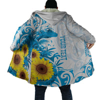 New Zealand Autism Awareness Month Cloak Takiwatanga Maori Lizard With Sunflower LT14 - Polynesian Pride