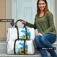 New Zealand Autism Awareness Month Travel Bag Takiwatanga Maori Lizard With Sunflower LT14 - Polynesian Pride