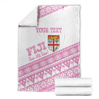 Fiji Rugby 2025 Custom Blanket Fijian Tapa Toso Viti Toso - Pink LT14 - Polynesian Pride