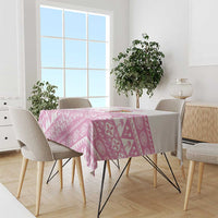Fiji Rugby 2025 Custom Tablecloth Fijian Tapa Toso Viti Toso - Pink LT14 - Polynesian Pride