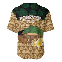 Bula Fiji Kava Bowl Baseball Jersey Fijian Tapa Cloth Vintage Vibe LT14 - Polynesian Pride