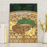 Bula Fiji Kava Bowl Canvas Wall Art Fijian Tapa Cloth Vintage Vibe LT14 Without Frame Brown - Polynesian Pride
