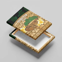 Bula Fiji Kava Bowl Canvas Wall Art Fijian Tapa Cloth Vintage Vibe LT14 - Polynesian Pride