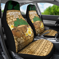 Bula Fiji Kava Bowl Car Seat Cover Fijian Tapa Cloth Vintage Vibe LT14 - Polynesian Pride