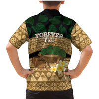 Bula Fiji Kava Bowl Family Matching Mermaid Dress and Hawaiian Shirt Fijian Tapa Cloth Vintage Vibe LT14 - Polynesian Pride