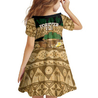 Bula Fiji Kava Bowl Family Matching Off Shoulder Maxi Dress and Hawaiian Shirt Fijian Tapa Cloth Vintage Vibe LT14 - Polynesian Pride