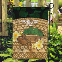 Bula Fiji Kava Bowl Garden Flag Fijian Tapa Cloth Vintage Vibe LT14 Garden Flag Brown - Polynesian Pride