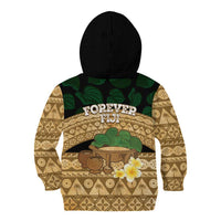 Bula Fiji Kava Bowl Kid Hoodie Fijian Tapa Cloth Vintage Vibe LT14 - Polynesian Pride