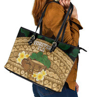 Bula Fiji Kava Bowl Leather Tote Bag Fijian Tapa Cloth Vintage Vibe LT14 - Polynesian Pride