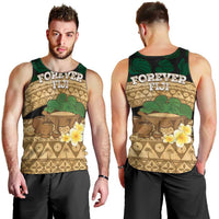 Bula Fiji Kava Bowl Men Tank Top Fijian Tapa Cloth Vintage Vibe LT14 - Polynesian Pride