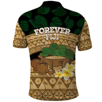 Bula Fiji Kava Bowl Polo Shirt Fijian Tapa Cloth Vintage Vibe LT14 - Polynesian Pride