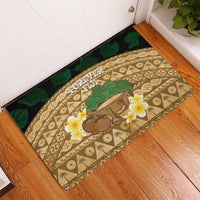 Bula Fiji Kava Bowl Rubber Doormat Fijian Tapa Cloth Vintage Vibe LT14 - Polynesian Pride