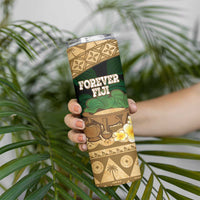 Bula Fiji Kava Bowl Skinny Tumbler Fijian Tapa Cloth Vintage Vibe LT14 - Polynesian Pride