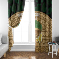 Bula Fiji Kava Bowl Window Curtain Fijian Tapa Cloth Vintage Vibe LT14 - Polynesian Pride